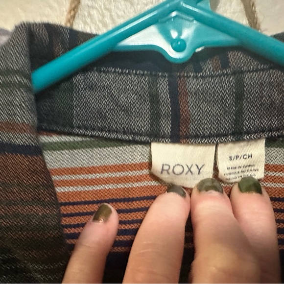 Roxy Flannel XS great condition! Blue/Grey/Brown - Picture 4 of 5